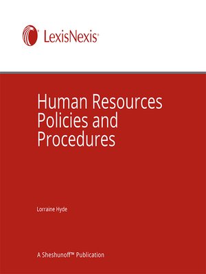 cover image of Human Resources Policies and Procedures